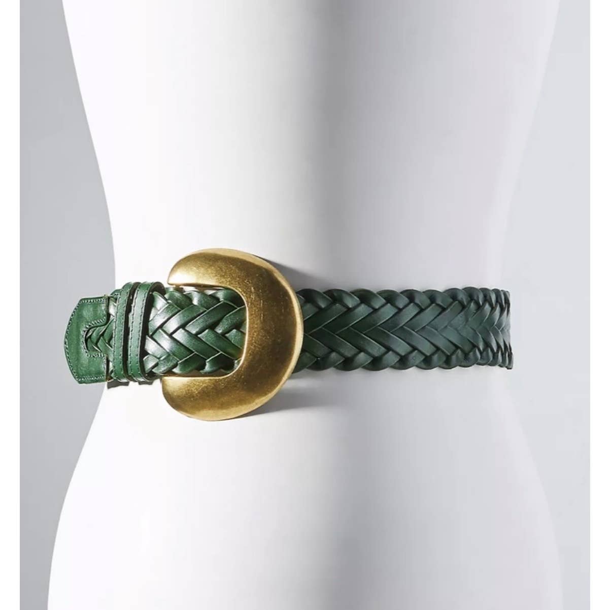Anthropologie Green Woven Waist Leather Belt Size Small New - Premium from Anthropologie - Just $99.00! Shop now at Finds For You