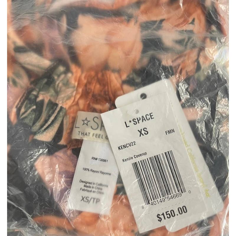 L’Space Kenzie Forget Me Not Floral Cover Up Maxi Dress Size XS New - Premium from L’Space - Just $75.0! Shop now at Finds For You