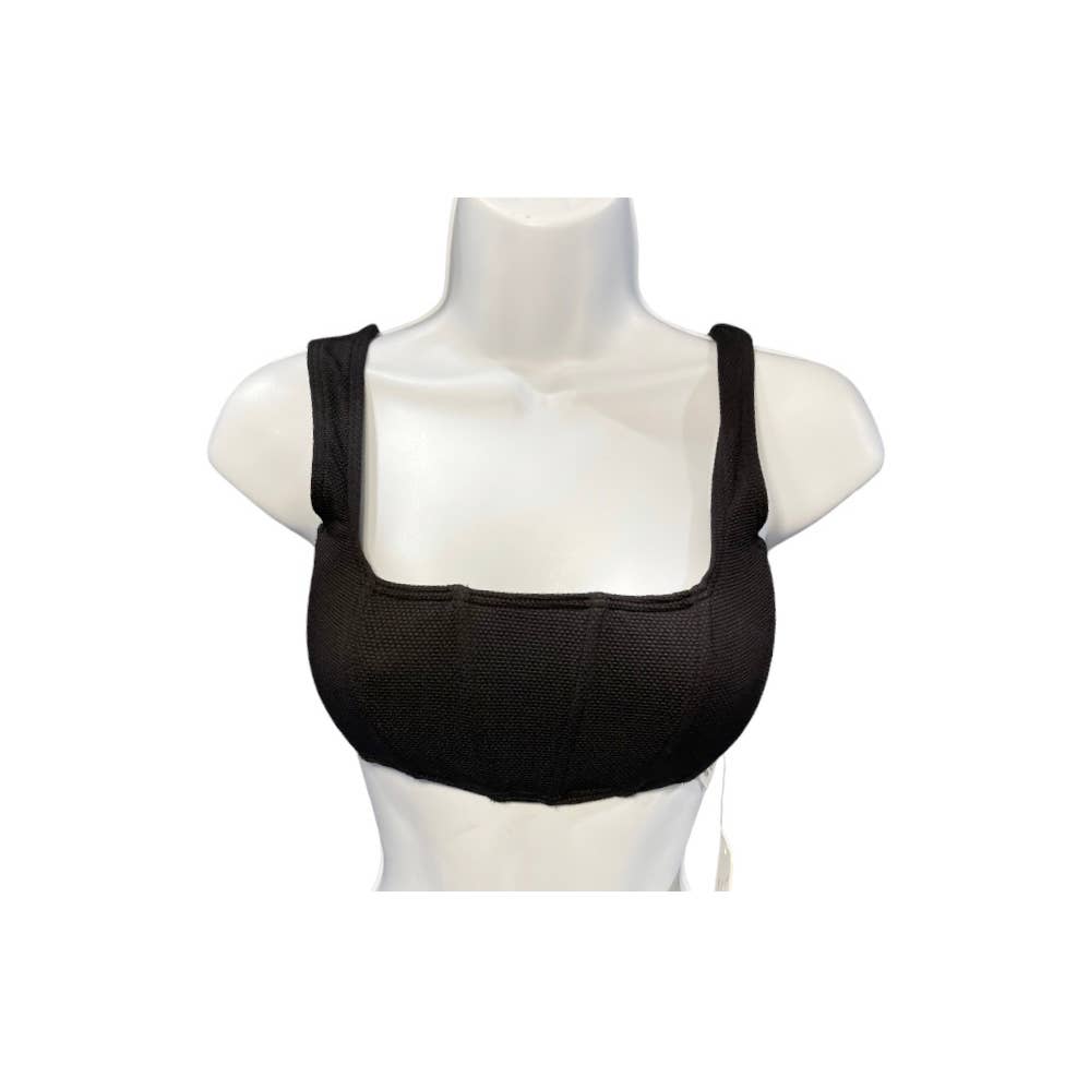 L*SPACE 2 Pc Set Odessa Corset Bikini Top Estella Bikini Bottom Black New - Premium from L*SPACE - Just $90.0! Shop now at Finds For You