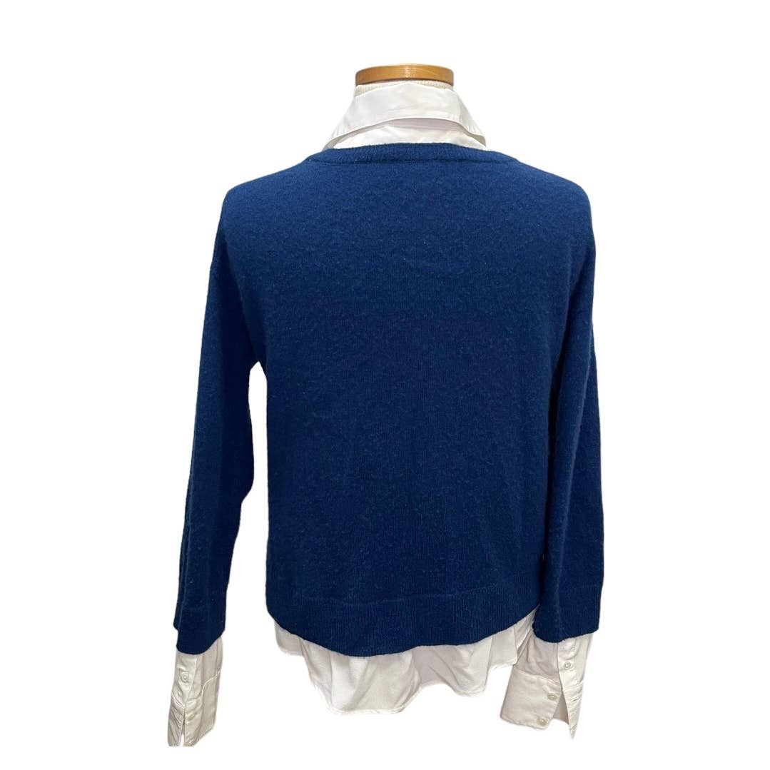 Veronica Beard Brami Mixed Media Wool Cashmere Sweater Top Size S - Premium from VERONICA BEARD - Just $199.0! Shop now at Finds For You