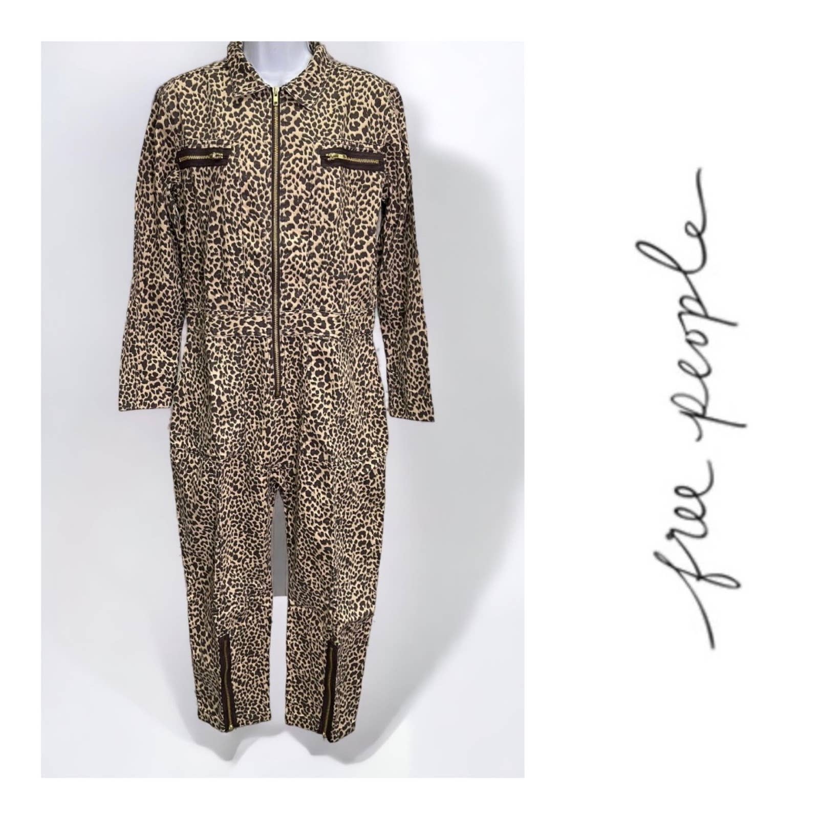 Free People x Sandrine Rose Leopard Jump Suit Size S New - Premium  from Free People - Just $109.00! Shop now at Finds For You