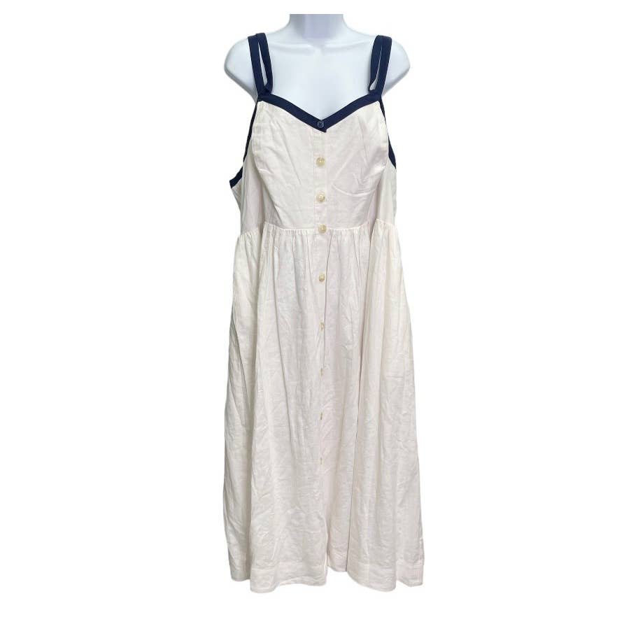 Anthropologie Maeve Button Front Midi Dress Plus Size 20 US - Premium from Finds For You - Just $149.0! Shop now at Finds For You