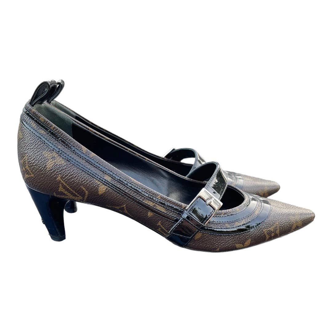 Louis Vuitton Star Power Monogram Low Heel Pumps Shoes Size 37 - Premium from Louis Vuitton - Just $689.0! Shop now at Finds For You