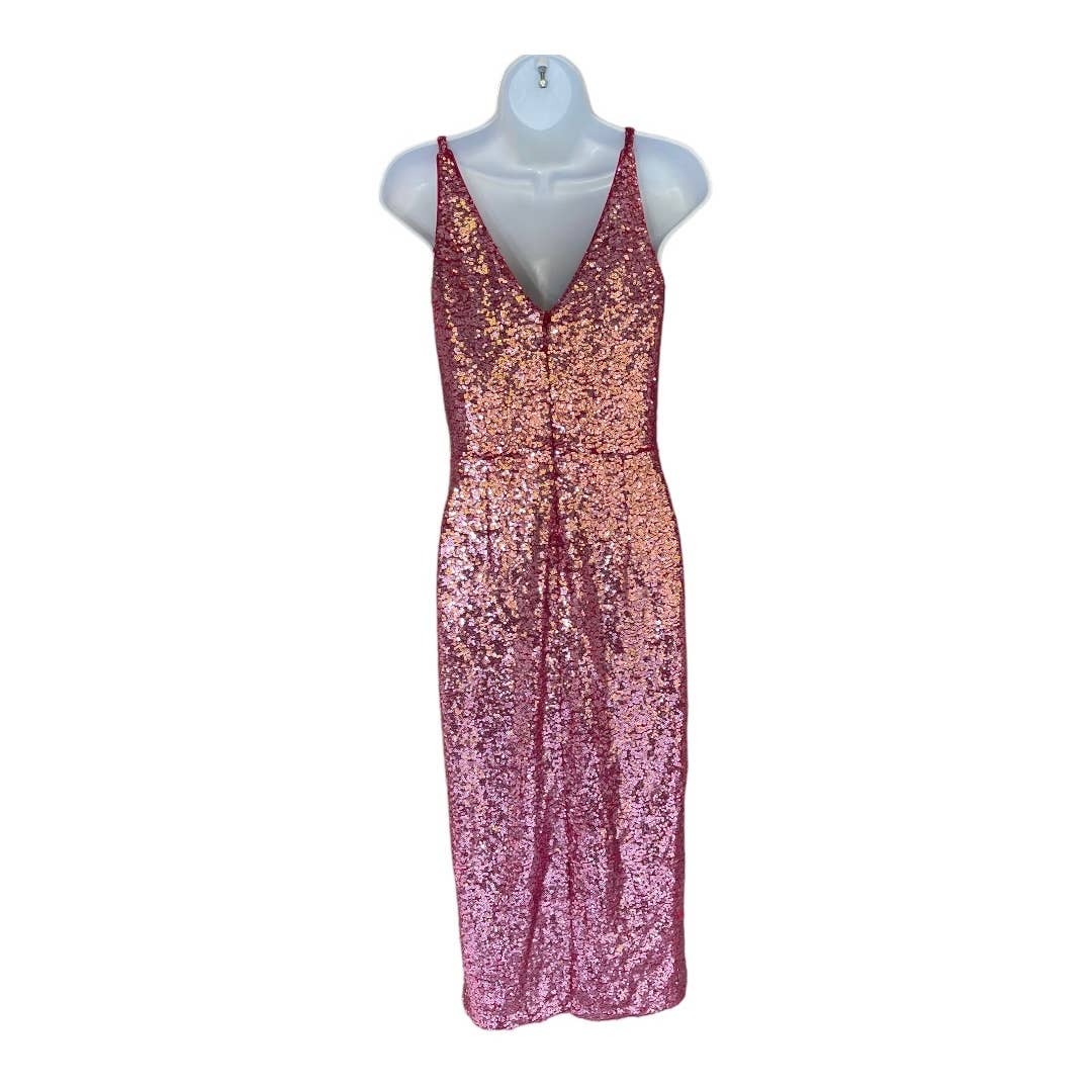 Dress The Population Barbiecore Sequin Surplus Wrap Dress Size S Pink - Premium from Dress The Population - Just $179.0! Shop now at Finds For You