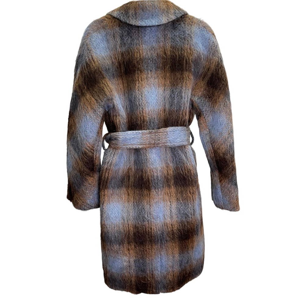 Vince NY Revolve Mohair Alpaca Wool Blend Plaid Belted Coat XS New - Premium from Vince - Just $499.0! Shop now at Finds For You