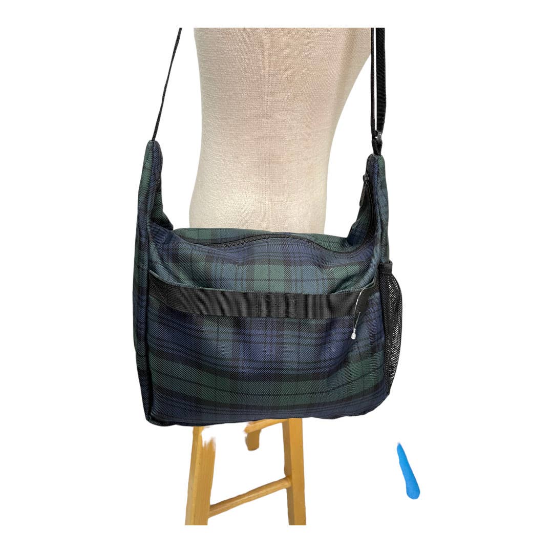 LL Bean Blackwatch Plaid Travel Bag Handbag Purse - Premium from L.L. Bean - Just $50.0! Shop now at Finds For You