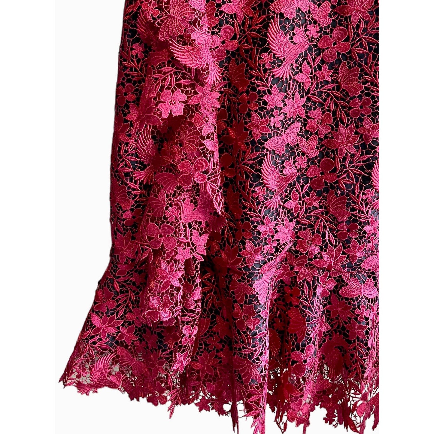 Alice + Olivia Katia Ruffled Lace Sheath Dress Size 4 - Premium from Alice + Olivia - Just $199.00! Shop now at Finds For You