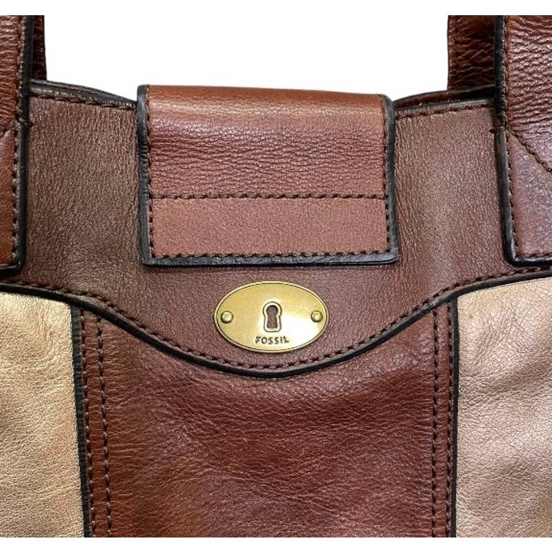Fossil Vintage Reissue Rose Gold Leather Tote Handbag Leather - Premium from Fossil - Just $168.0! Shop now at Finds For You