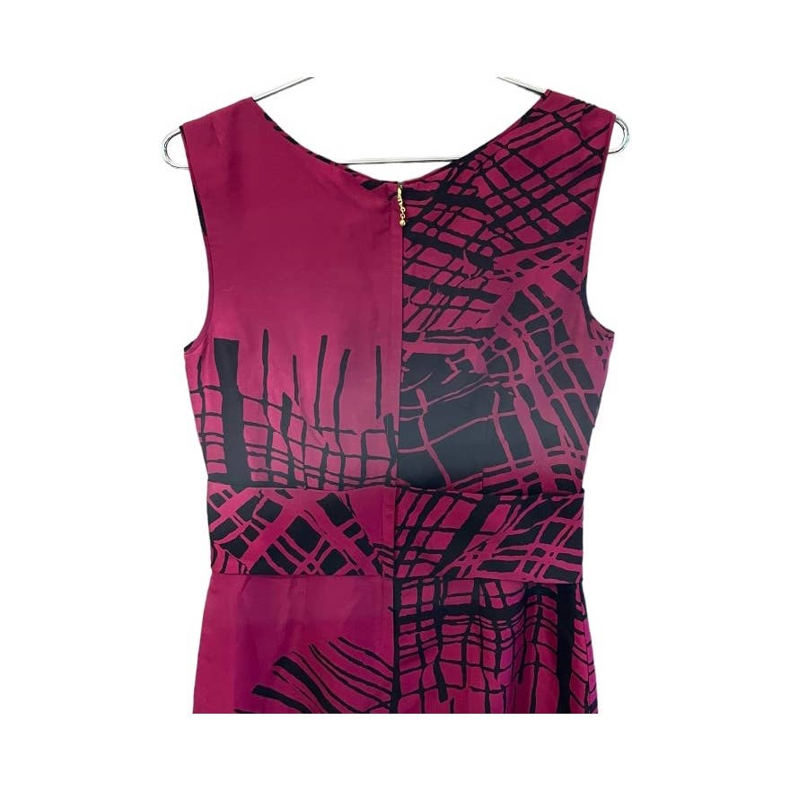 Kate Spade Abstracf Pink Black Bow Sleeveless Dress Size 4 - Premium from Kate Spade - Just $119.0! Shop now at Finds For You