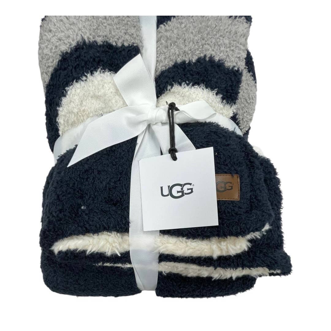 UGG Ana Striped Sherpa Fleece Eyelash Throw Blanket 50 x 70 New - Premium from UGG Australia - Just $85.00! Shop now at Finds For You