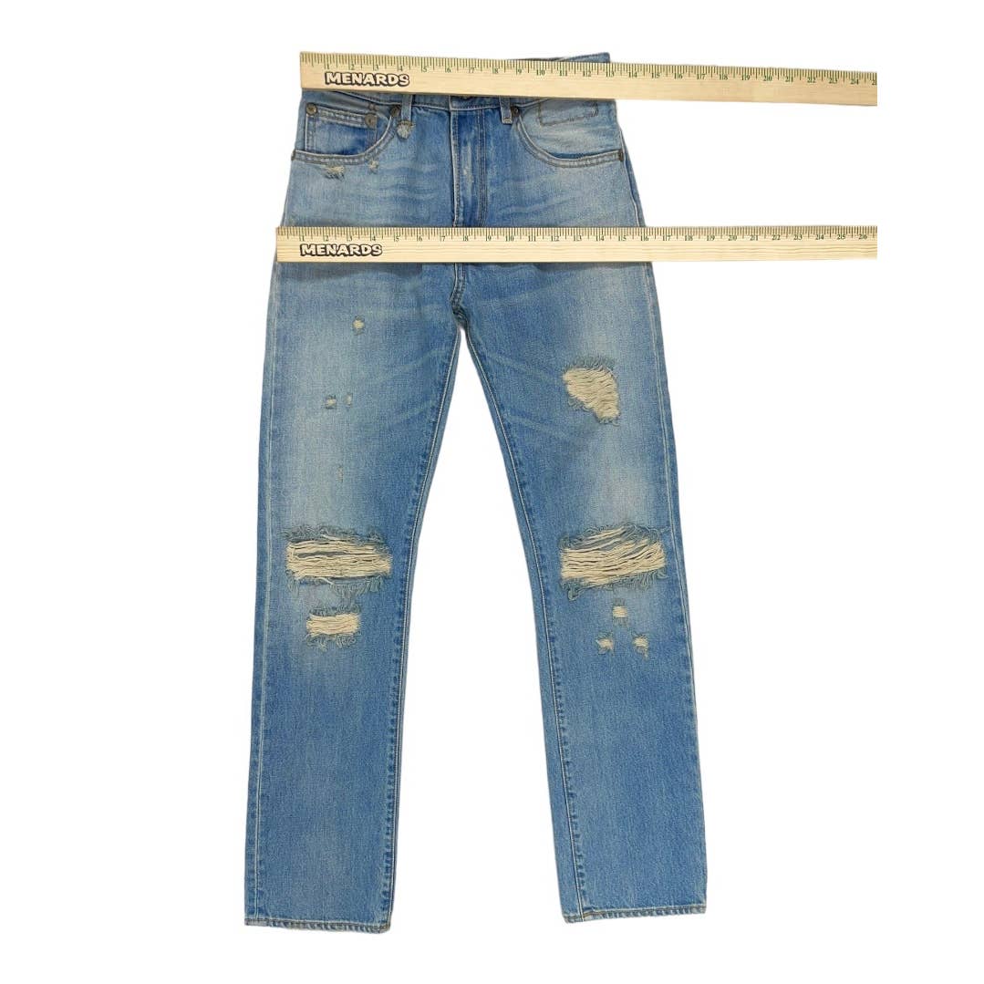 R13 Italy Classic Straight Distressed Jeans Denim Size 25 - Premium from R 13 - Just $199.0! Shop now at Finds For You