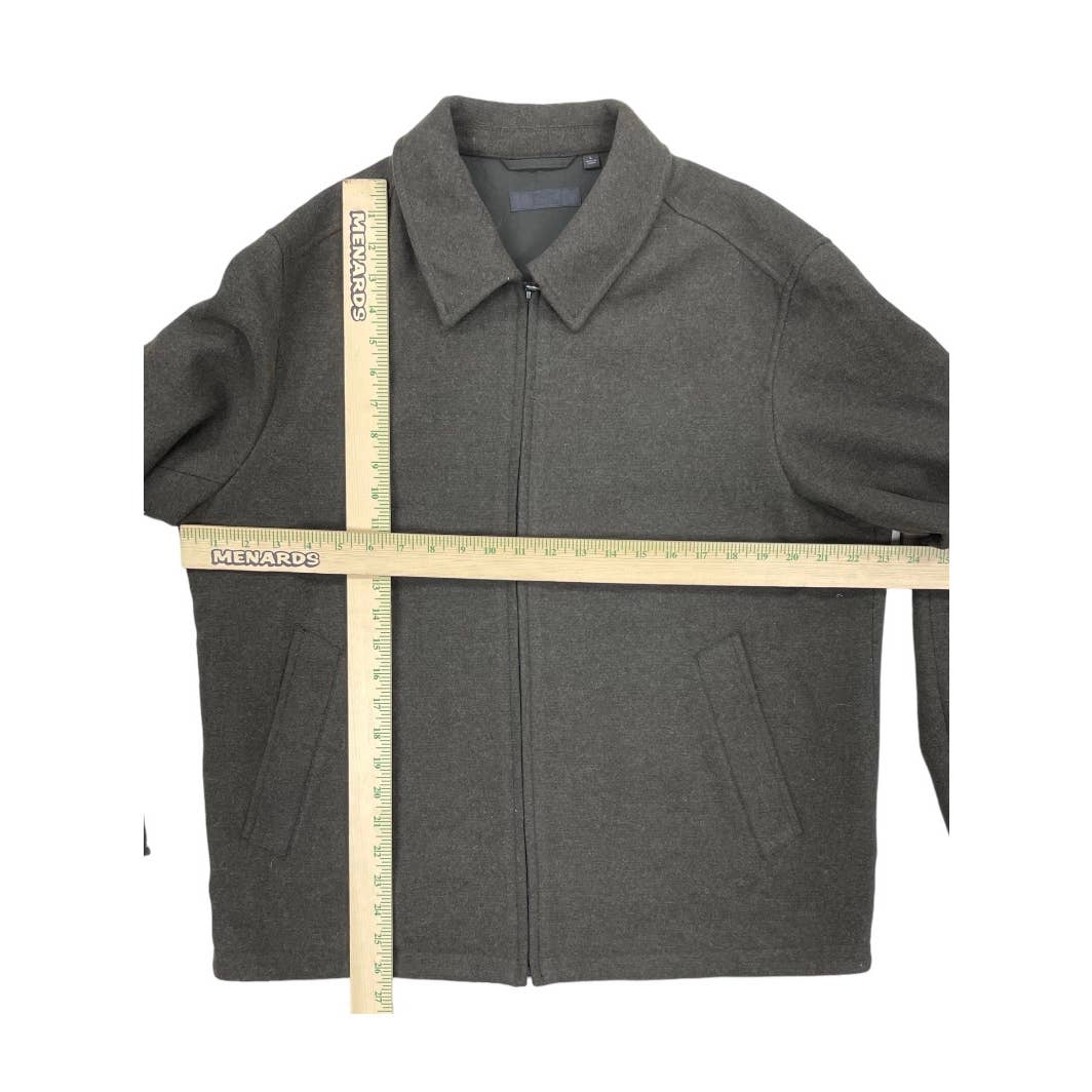 Uniqlo Single Collar Blouson Zip Jacket Coat Size Large Mens - Premium from Uniqlo - Just $79.0! Shop now at Finds For You