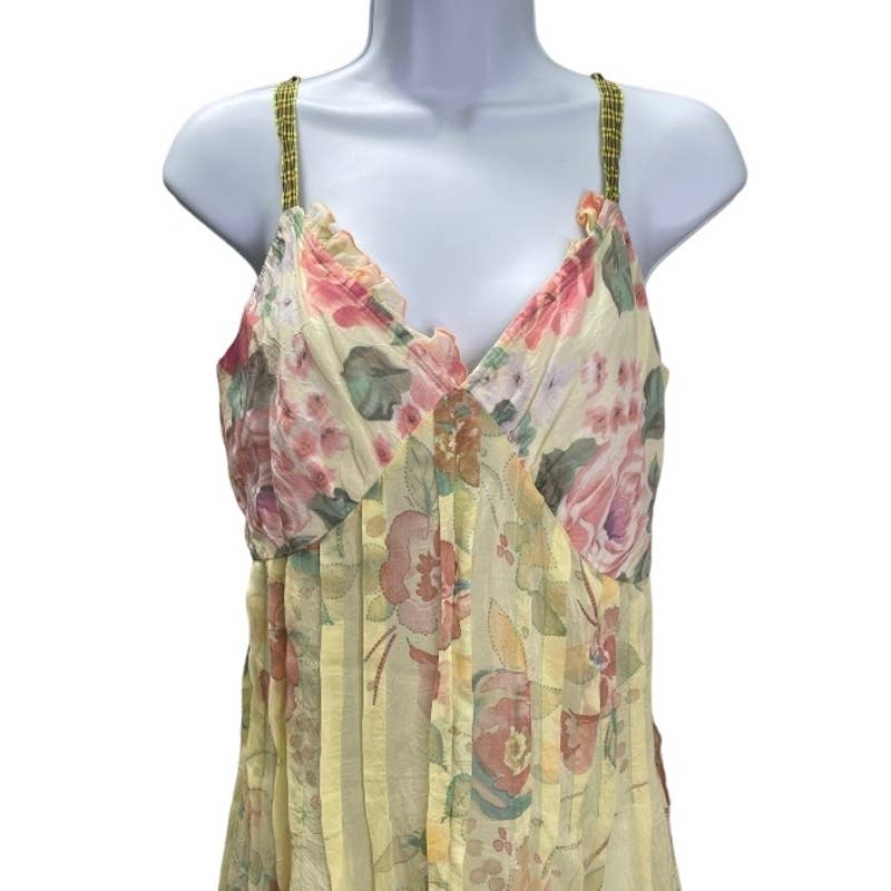 Johnny Was Mixed Floral Slip Dress Size XS Yellow - Premium from Johnny Was - Just $89.00! Shop now at Finds For You