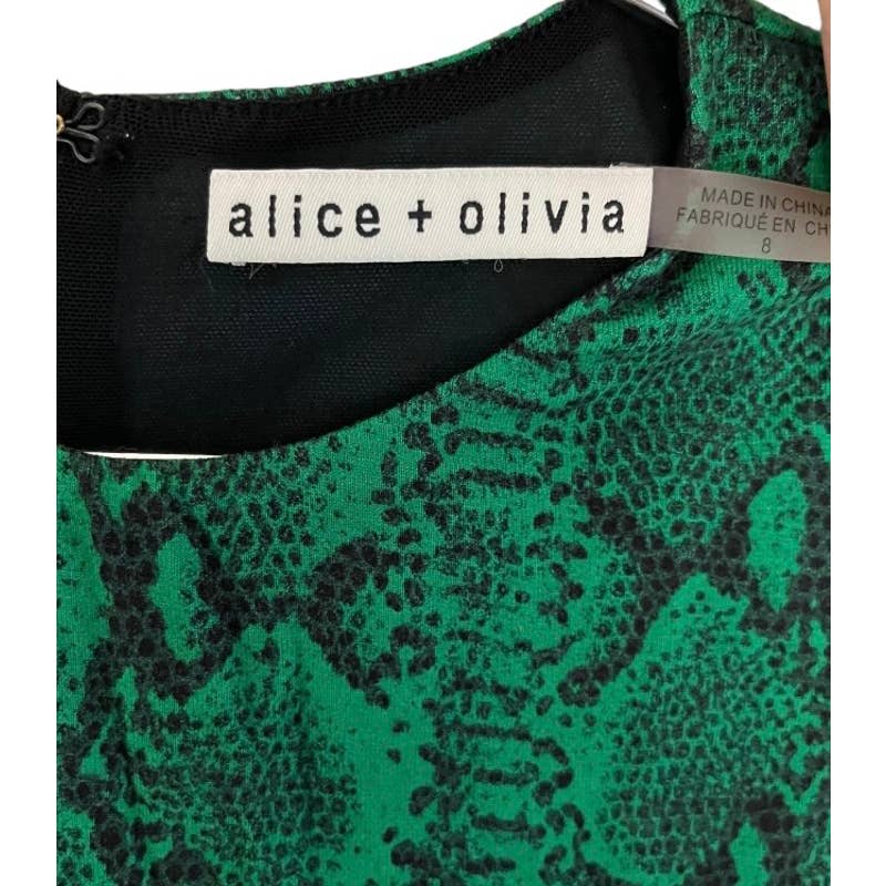 Alice + Olivia Delora Snake Print Sleeveless Crewneck Mini Dress Size 8 - Premium  from Alice + Olivia - Just $149.00! Shop now at Finds For You