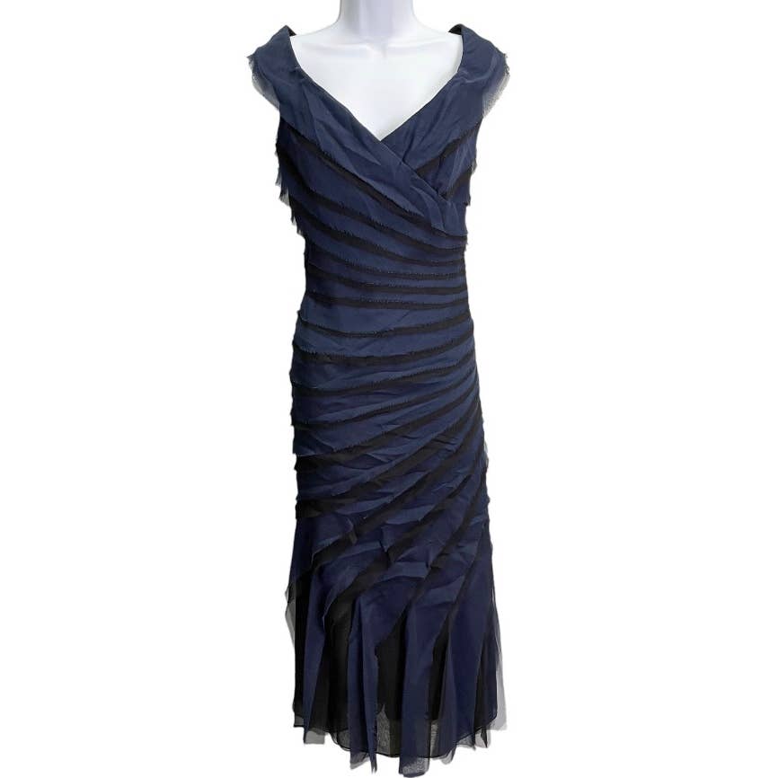 Liancarlo Couture Rippled Silk Dress Size 12 - Premium from Liancarlo - Just $139.0! Shop now at Finds For You