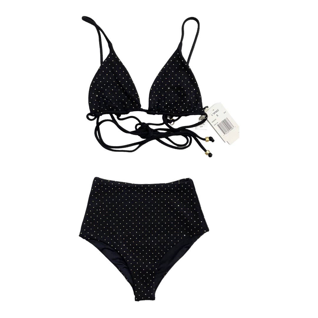 L*SPACE Set Kara Stydded Trisngle Bikini Top Portia High Waisted Bottom S New - Premium from L*SPACE - Just $119.0! Shop now at Finds For You