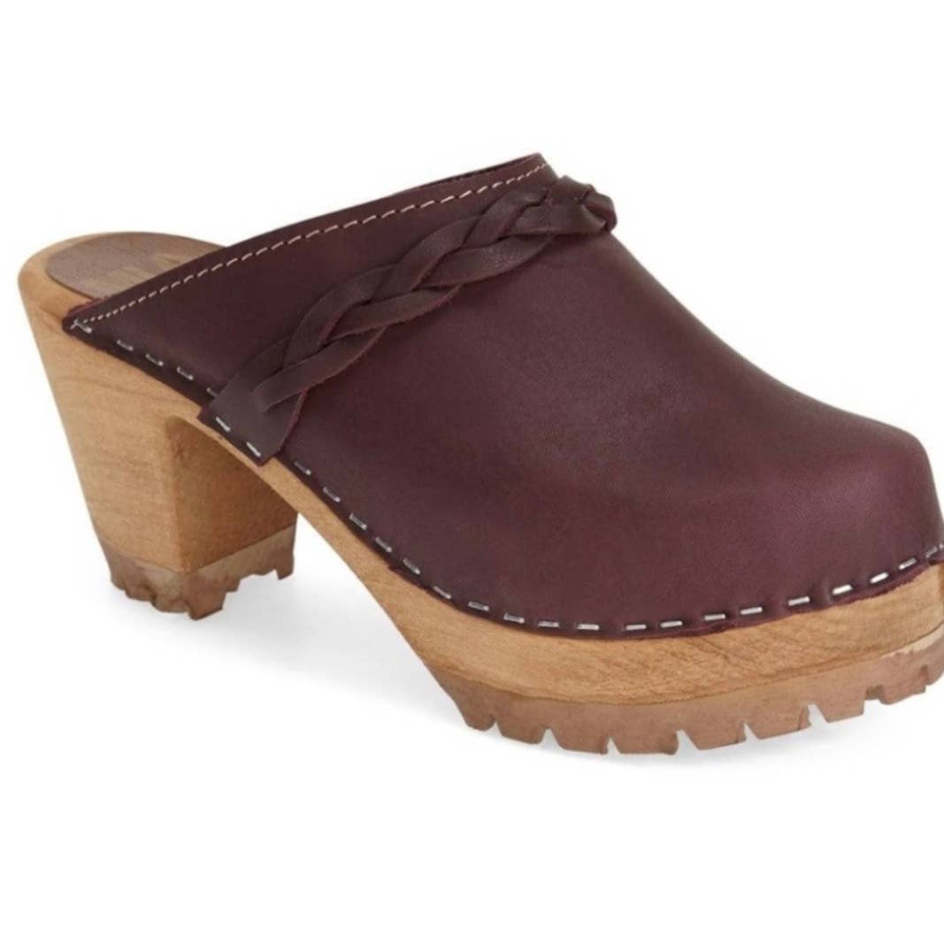 Mia Elsa Clogs Mule Slip On Shoes Braided Size 39 EU 9 USWine - Premium from MIA - Just $85.0! Shop now at Finds For You