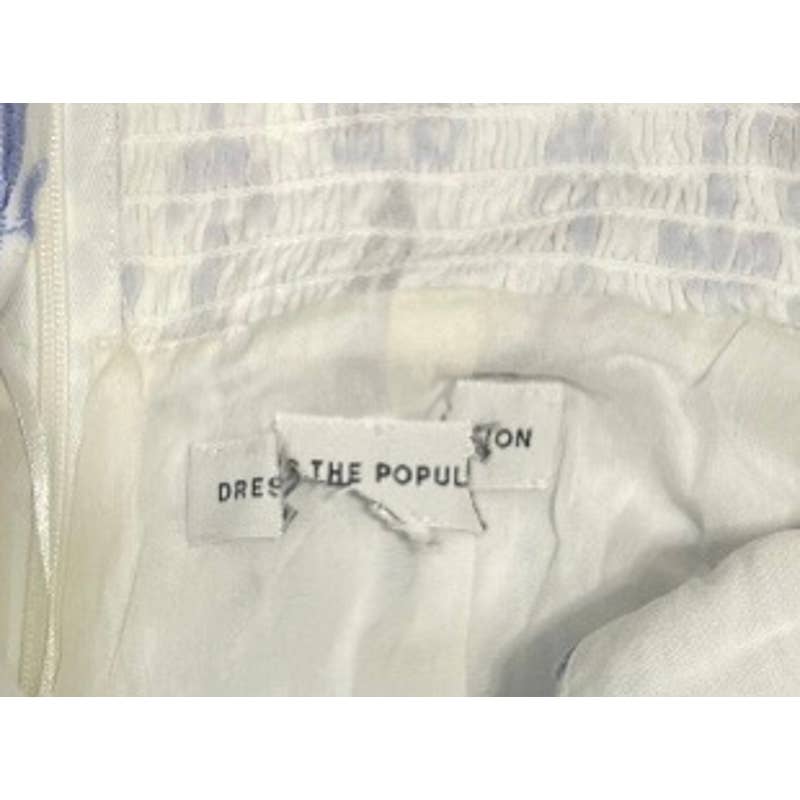 Dress The Population White Blue Floral Embroidered Mini Dress Size S - Premium from Dress The Population - Just $99.0! Shop now at Finds For You