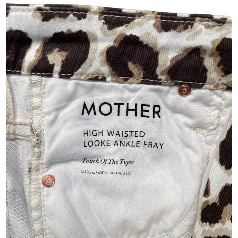 Mother High Waisted Look Touch of the Tiger Ankle Fray Jeans Size 27 - Premium from MOTHER - Just $119.0! Shop now at Finds For You