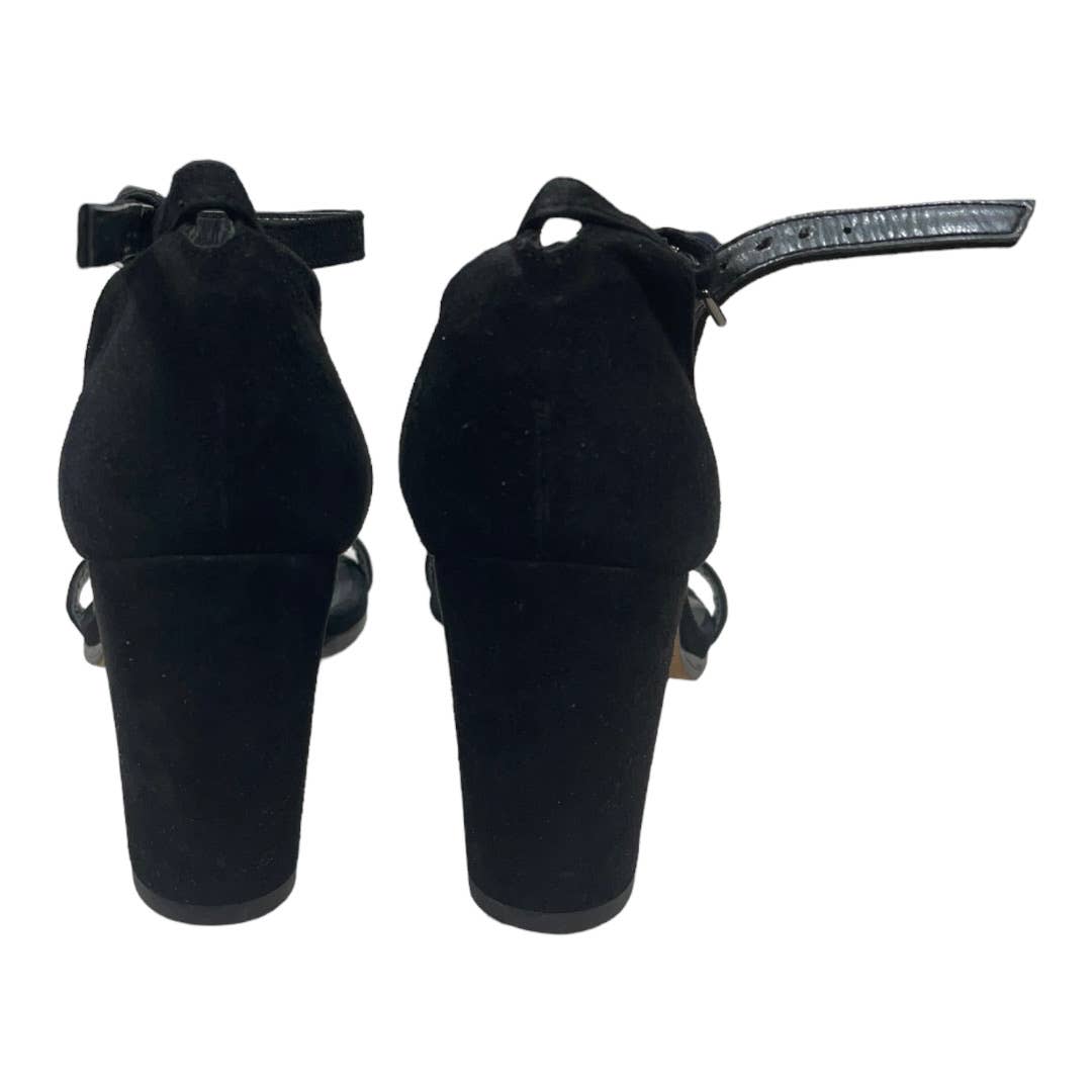 Stuart Weitzman Neatly Nude Suede Sandals Heels Shoes Black Size 7.5 - Premium from Stuart Weitzman - Just $179.0! Shop now at Finds For You