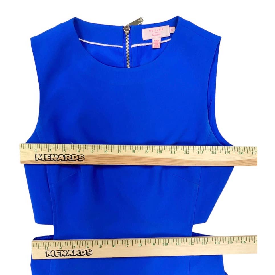 Ted Baker Panache Cut Out Dress Size 2 Ted 4 US Blue - Premium from Ted Baker - Just $149.0! Shop now at Finds For You