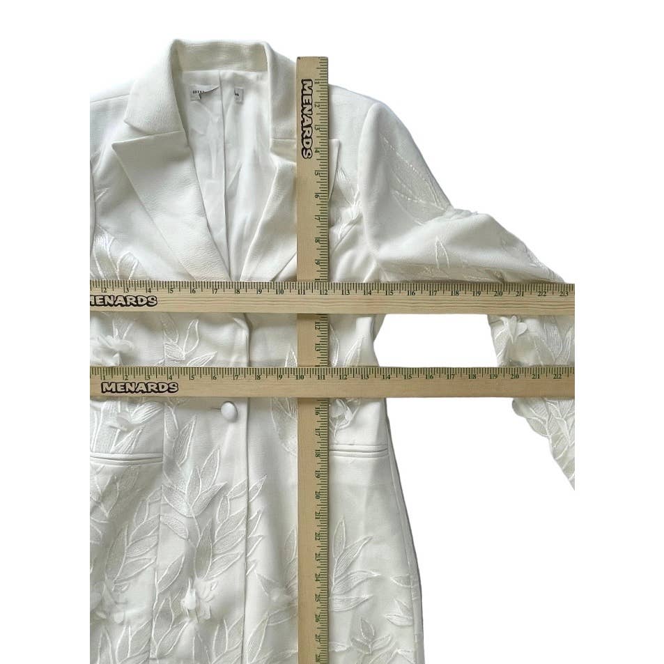 Dress The Population Blazer Appliqué Mini Dress Size Extra Small Off White - Premium from Dress The Population - Just $159.0! Shop now at Finds For You