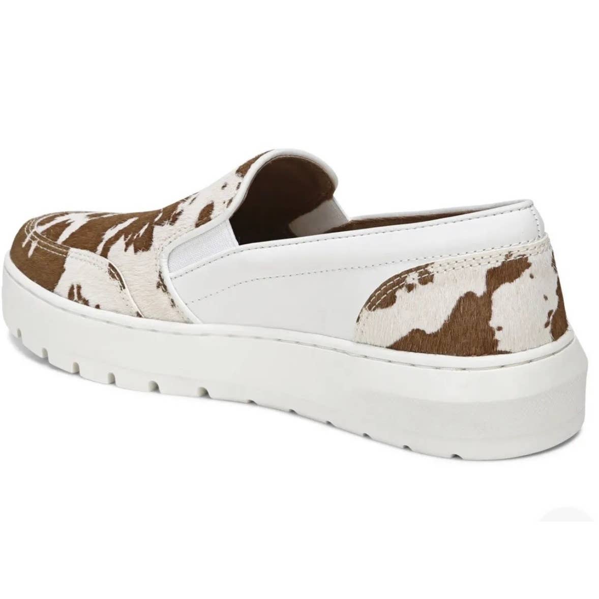 Vionic Cow Print Calf Hair Slip On Sneakers Size 9 New Arch Support - Premium from Vionic - Just $89.00! Shop now at Finds For You