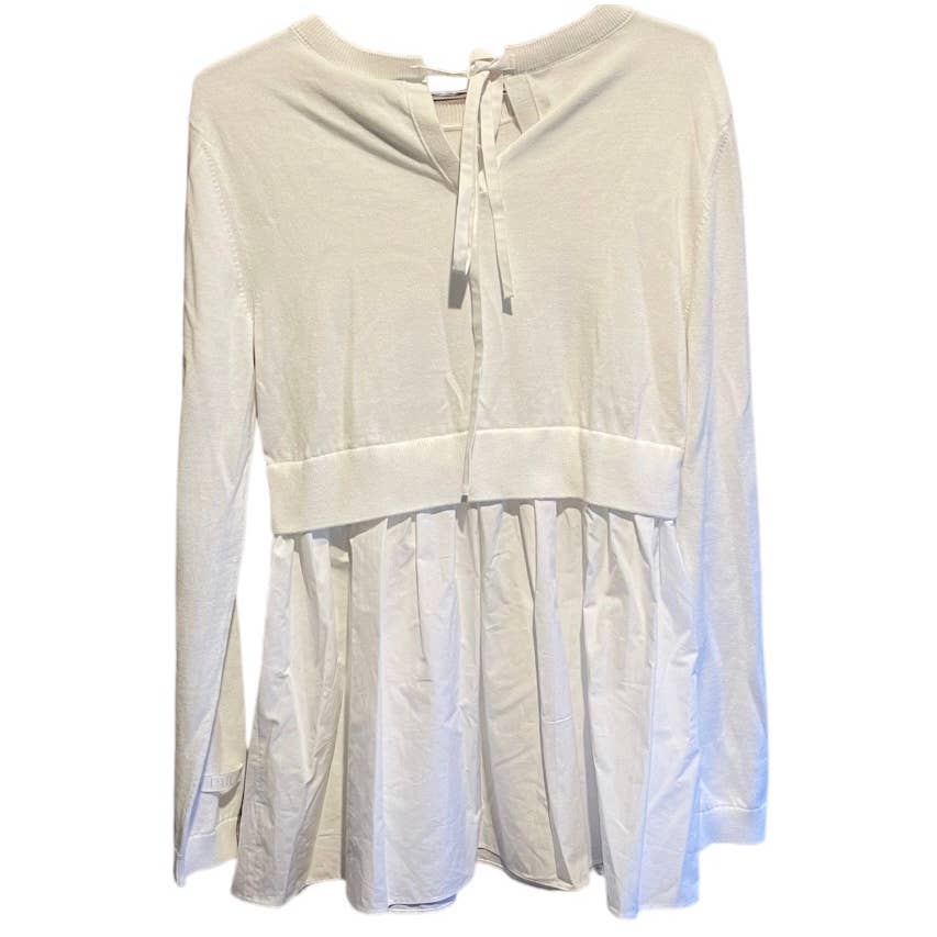 Patou Layered Paneled Jumper Size Large White New - Premium from Patou - Just $279.0! Shop now at Finds For You
