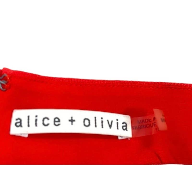 Alice + Olivia Ebony Cold Shoulder Red Dress Size 10 - Premium from Alice + Olivia - Just $99.0! Shop now at Finds For You