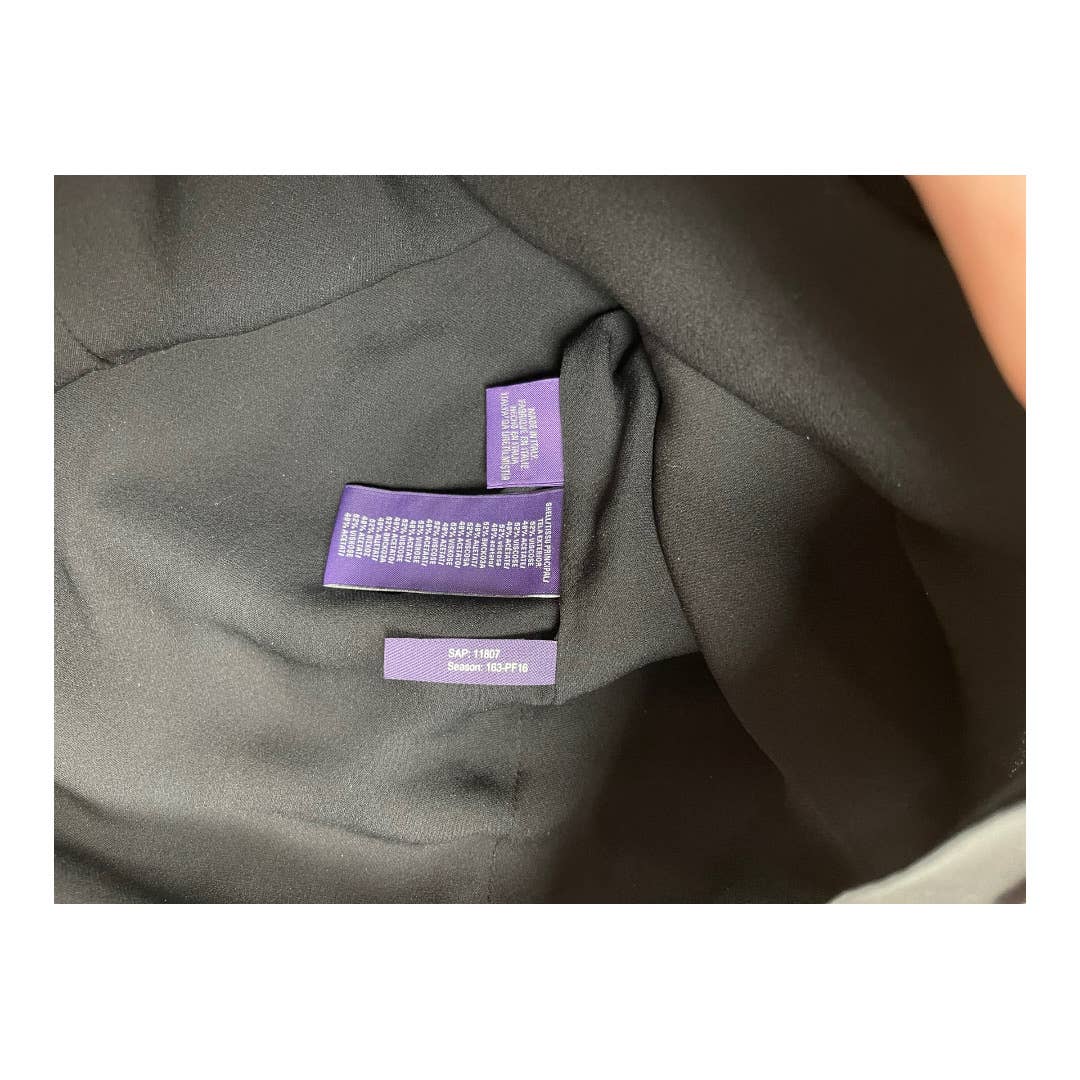 Ralph Lauren Purple Label Made in Italy Black Scalloped Sheath Dress 6 - Premium from Ralph Lauren Purple Label - Just $179.0! Shop now at Finds For You