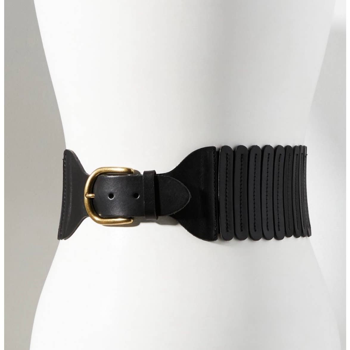Anthropologie Tabitha Tall Leather Belt Size Small New Black - Premium from Anthropologie - Just $65.0! Shop now at Finds For You