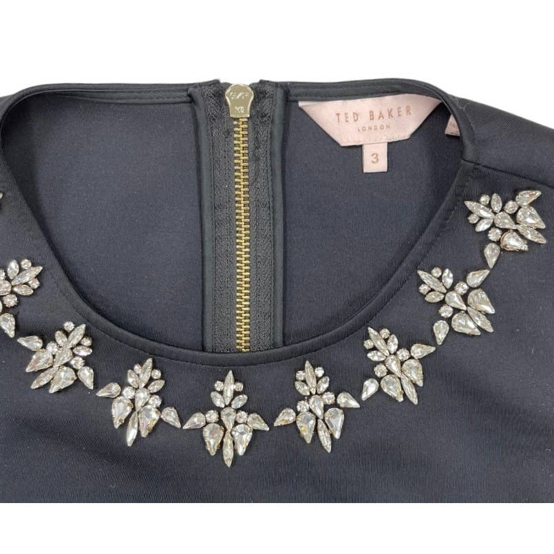 Ted Baker Joone Skater Bejeweled Sleeveless Dress Size 3 Ted 8 US - Premium from Ted Baker - Just $139.0! Shop now at Finds For You
