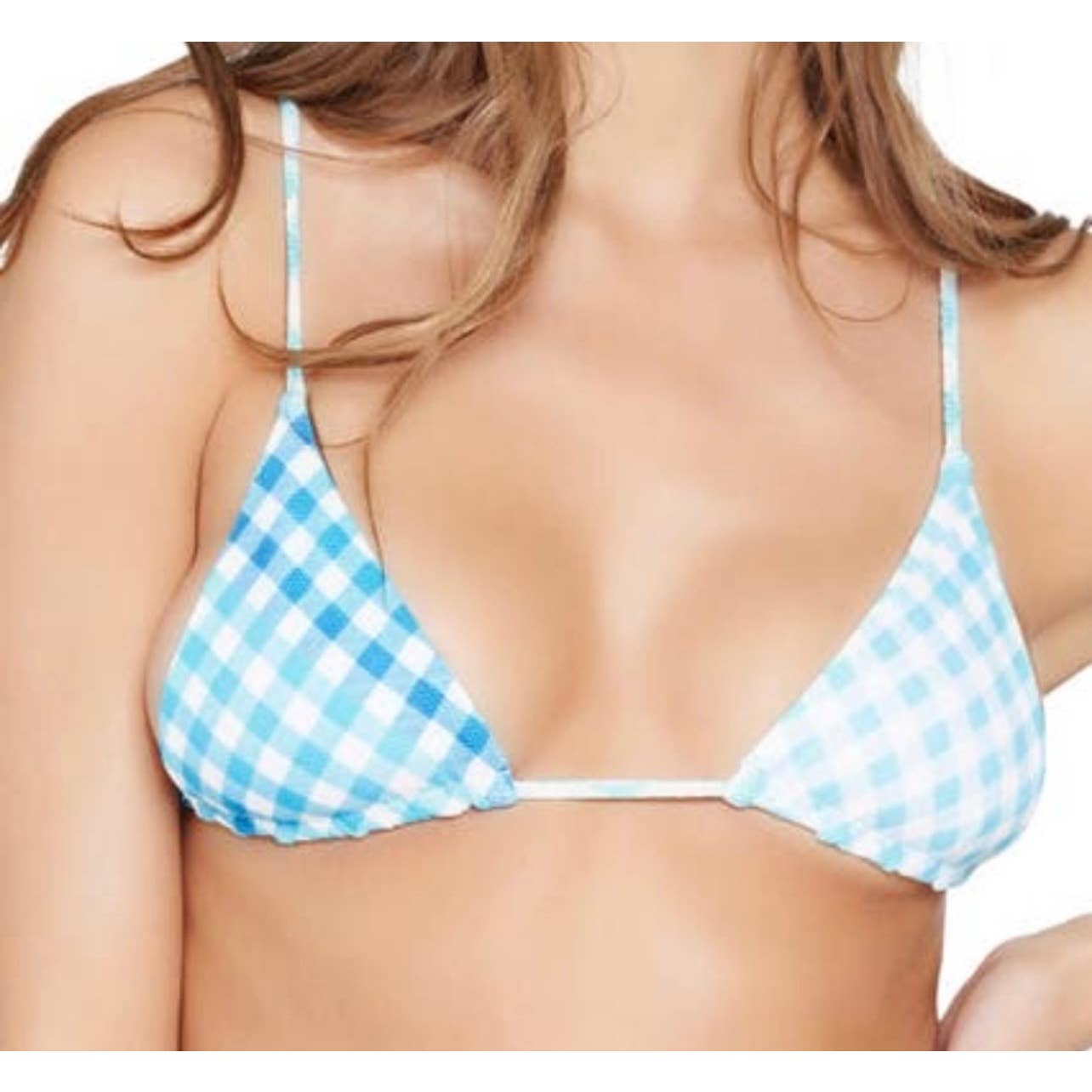 L*SPACE Revolve Brittany Bikini Top and Sandy Bottom Picnic Plaid Pique XL L - Premium from L*SPACE - Just $99.0! Shop now at Finds For You