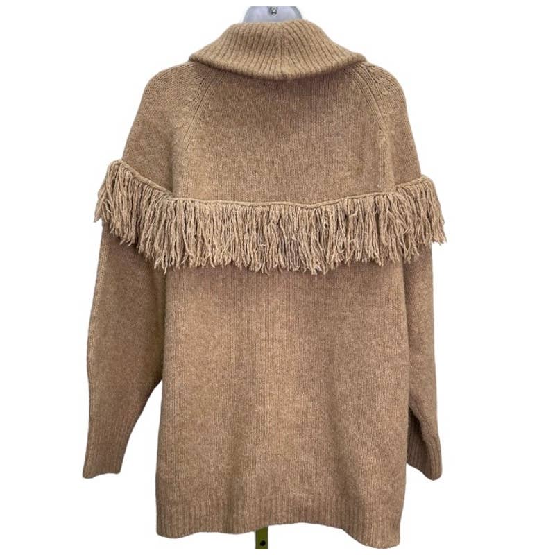 Anthropologie Saylor Janey Fringe Knit Button Front Cardigan Size Medium - Premium from Anthropologie - Just $149.0! Shop now at Finds For You