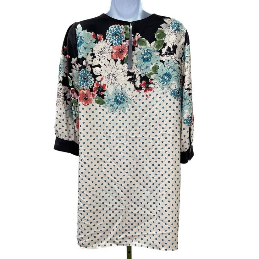 Zara Polka Dot and Floral Dress Size M - Premium from ZARA - Just $59.0! Shop now at Finds For You