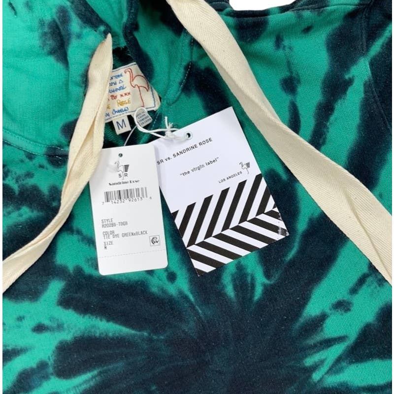 Free People x Sandrine Rose Tie Dye Oversized Hoodie Size Small Black Green - Premium from Free People - Just $68.00! Shop now at Finds For You