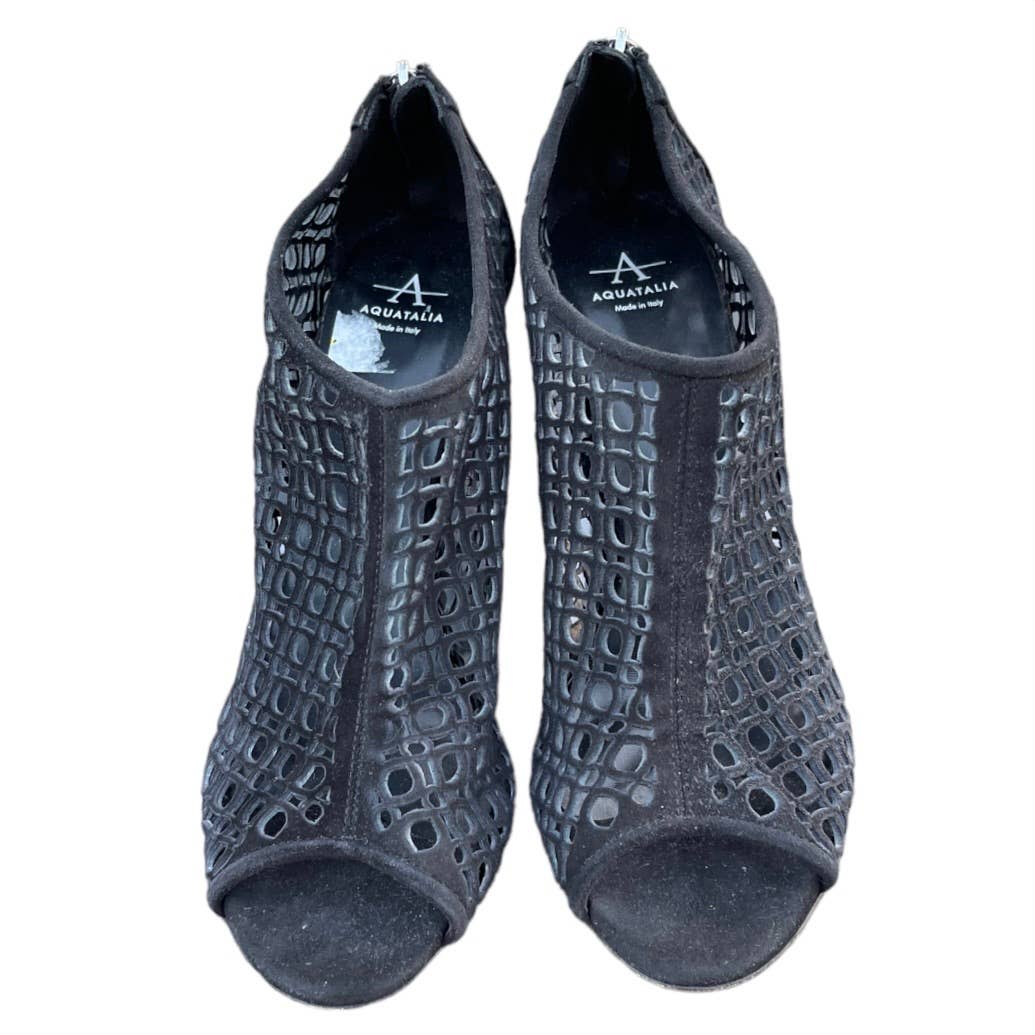 Aquatalia Shelly Lattice Peep Toe Wedge Heels Size 9 New $495 - Premium from Aquatalia - Just $129.0! Shop now at Finds For You