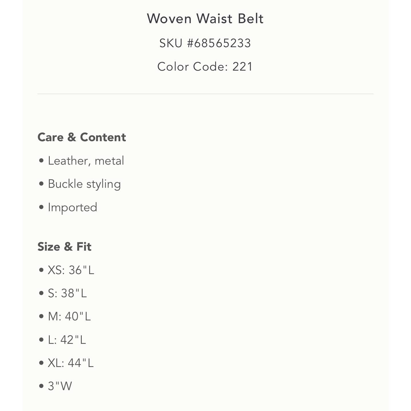Anthropologie Cognac Woven Waist Leather Belt Size Small New - Premium from Anthropologie - Just $79.0! Shop now at Finds For You