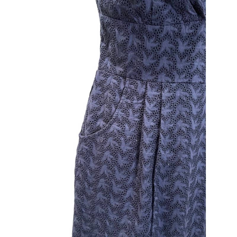 Anthropologie Girls From Savoy Pinup 50’s Style Eyelet Dress Size 6 Navy - Premium from Anthropologie - Just $65.00! Shop now at Finds For You