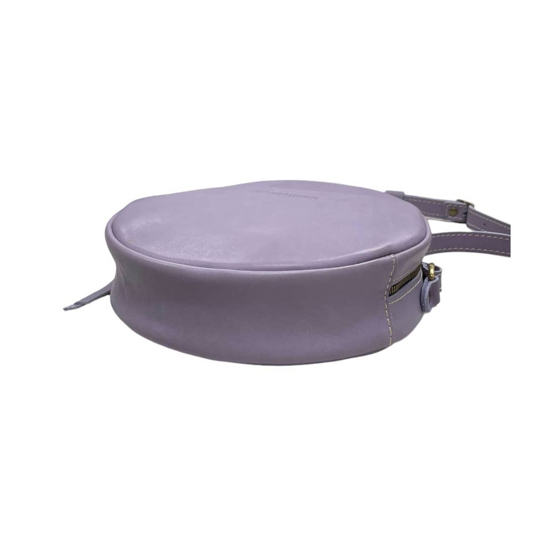 Portland Leather Goods Large Circle Crossbody Handbag New Lavendar - Premium from Portland Leather Goods - Just $119.0! Shop now at Finds For You