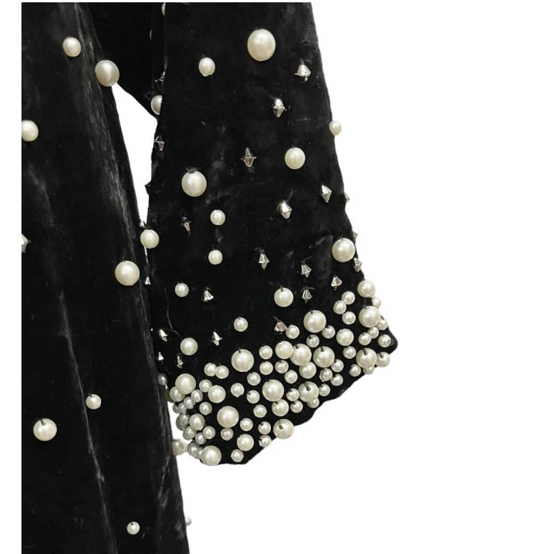 Anthropologie Maeve Embellished Pearl Velvet Dress Size XL New - Premium from Anthropologie - Just $149.0! Shop now at Finds For You