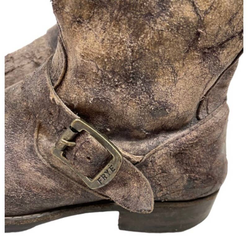 Frye Veronica Distressed Tall Leather Boots Size 7 - Premium from Frye - Just $139.00! Shop now at Finds For You