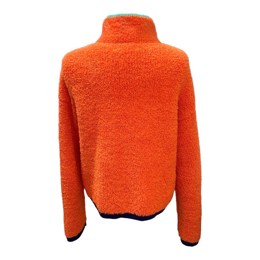 Anthropologie Sherpa Half Zip Colorblock Patch Pocket Size L - Premium from Anthropologie - Just $139.00! Shop now at Finds For You