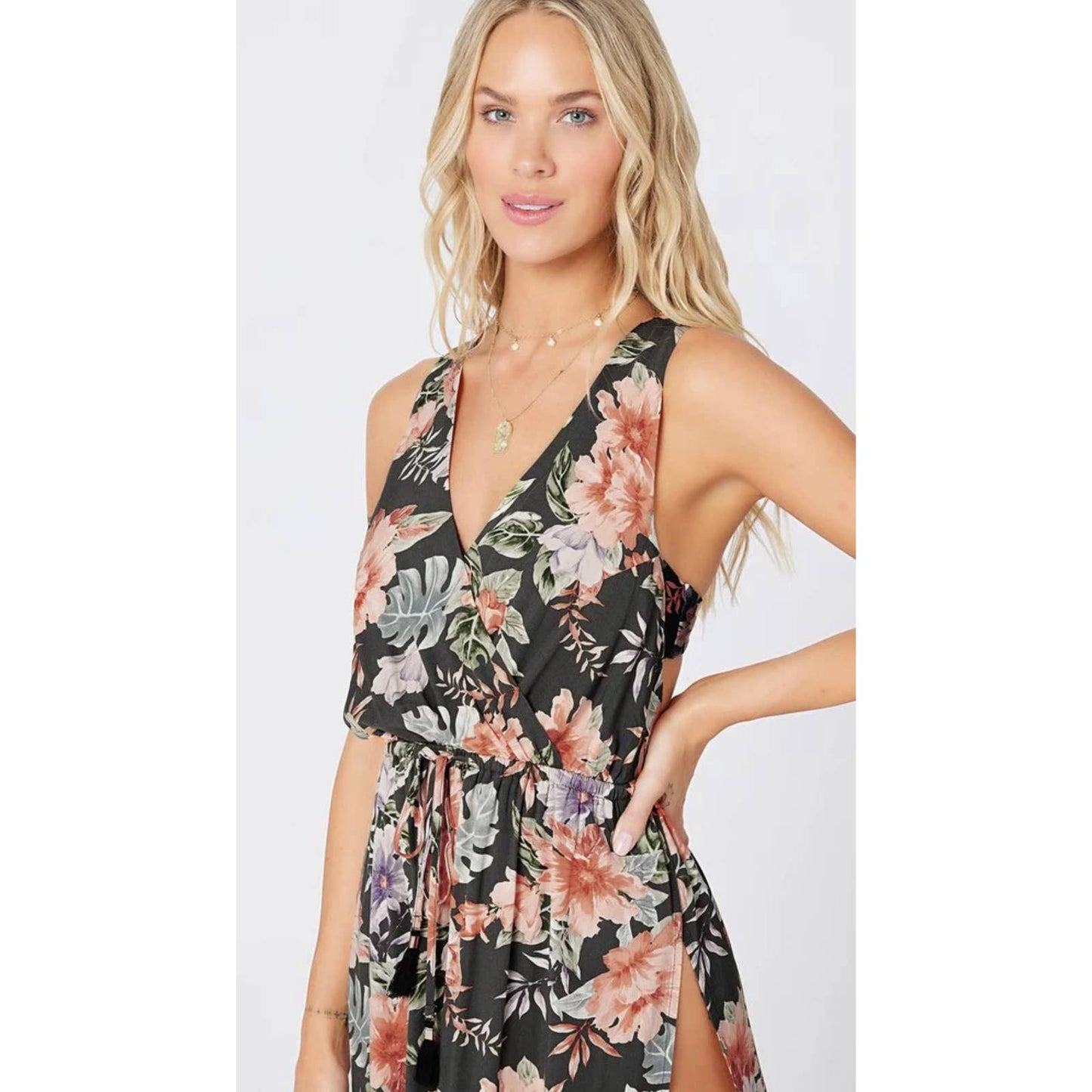 L’Space Kenzie Forget Me Not Floral Cover Up Maxi Dress Size XS New - Premium from L’Space - Just $75.0! Shop now at Finds For You