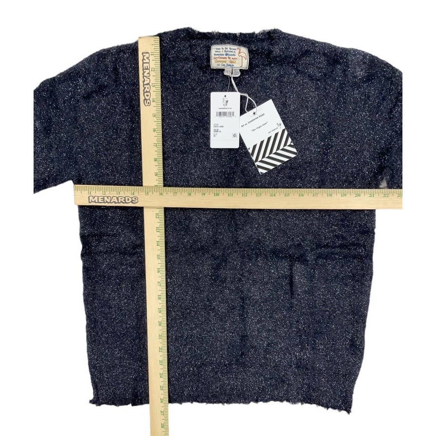 Free People x Sandrine Rose Fuzzy Metallic Sweater Gunmetal Size XS - Premium from Free People - Just $68.00! Shop now at Finds For You