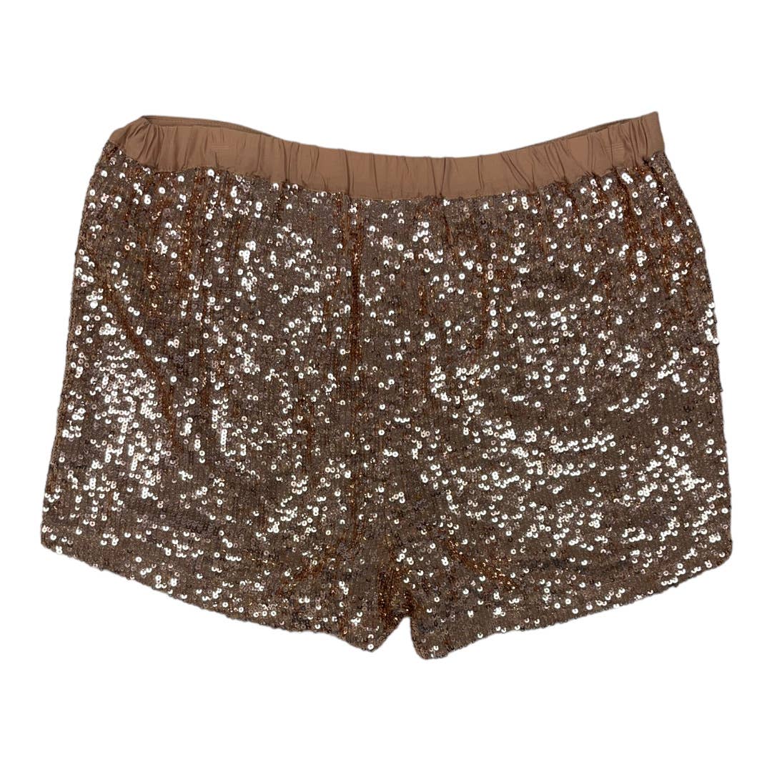 Anthropologie Rose Gold Sequin Shorts Size 6 New - Premium from Anthropologie - Just $89.0! Shop now at Finds For You