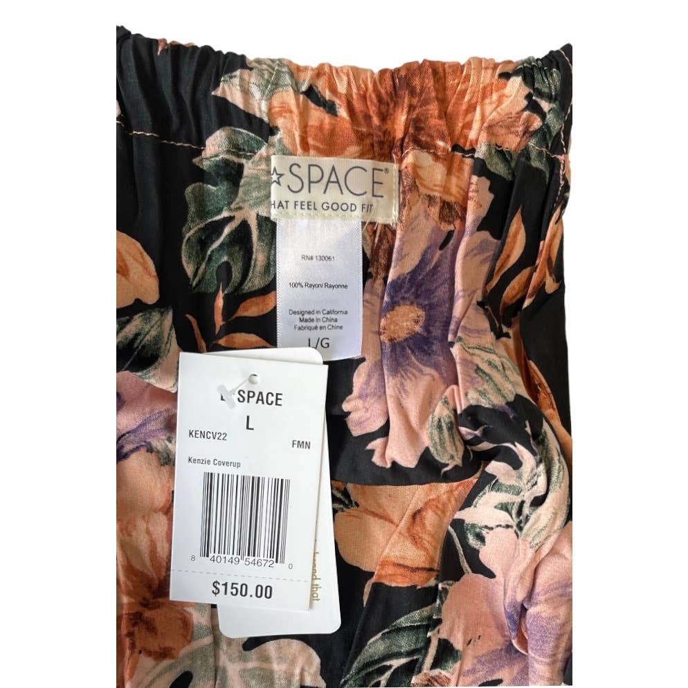L’Space Kenzie Forget Me Not Floral Cover Up Maxi Dress Size L New - Premium from L’Space - Just $75.0! Shop now at Finds For You