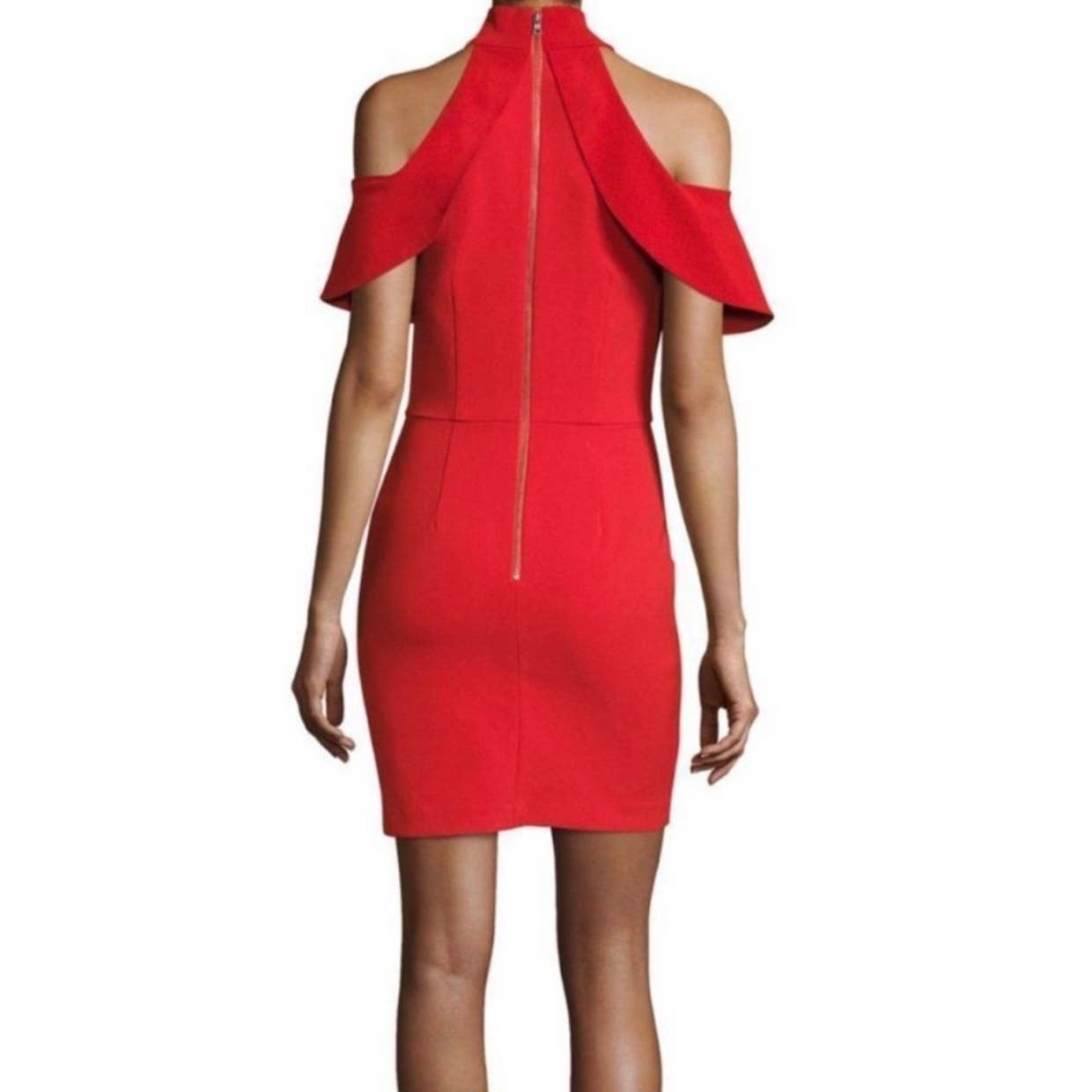 Alice + Olivia Ebony Cold Shoulder Red Dress Size 10 - Premium from Alice + Olivia - Just $99.0! Shop now at Finds For You
