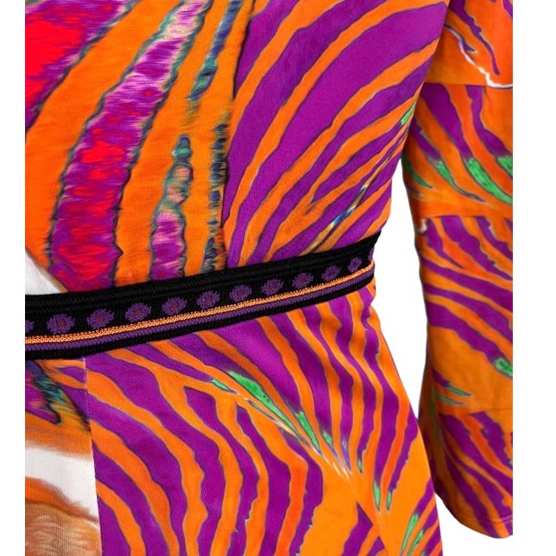 Roberto Cavalli Patterned Abstract Bodycon Dress Size 42 IT 6 US - Premium from Roberto Cavalli - Just $199.00! Shop now at Finds For You