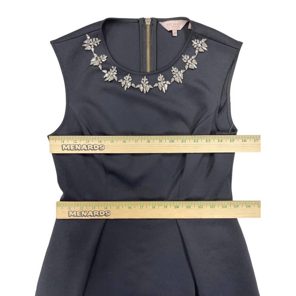 Ted Baker Joone Skater Bejeweled Sleeveless Dress Size 3 Ted 8 US - Premium from Ted Baker - Just $139.0! Shop now at Finds For You